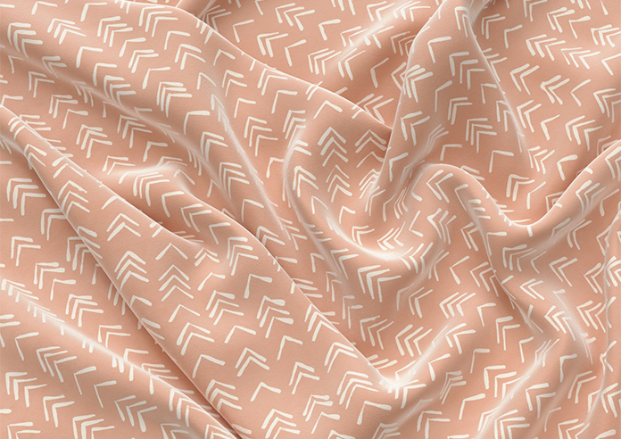 Rolling Hills Velvet, Apricot - Motorised Roman Blind - Image 4